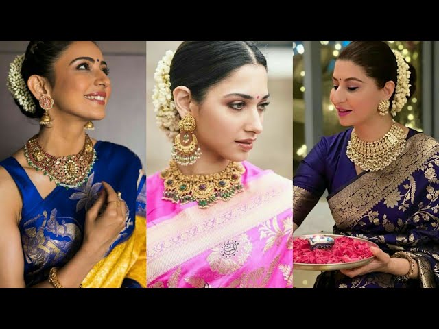 Banarasi Sarees - Buy Handloom Banarasi Sarees Online - Sacred Weaves |  Stylish sarees, Indian saree blouses designs, Saree designs party wear