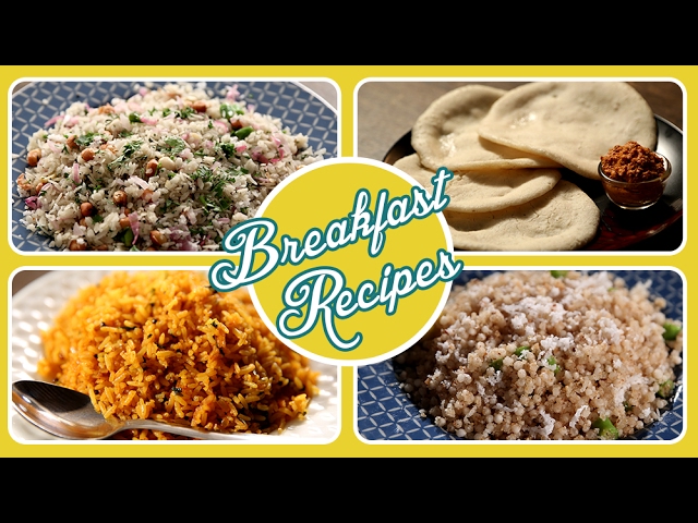 Maharashtrian Breakfast Recipes | Quick and Easy | Pohe, Upma, Amboli | Ruchkar Mejwani with Archana