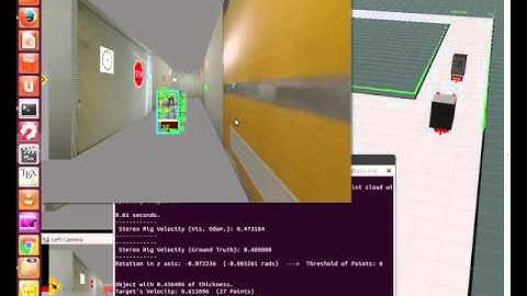 Moving Cameras: Target with a forward motion and constant acceleration (Simulation)