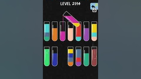 solve and solution water color sort game level 2914