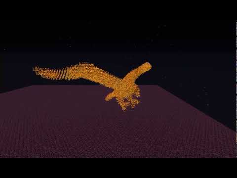 minecraft 3d modelling with particles