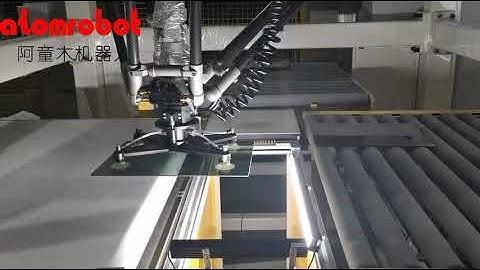 Delta robot-Picking automobile glass coming in double ways