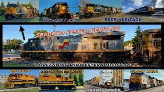 Heritage Units, Cool Consists, & More, Railfanning Midwestern Michigan!