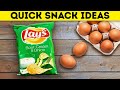 Quick And Yummy SNACK IDEAS || Delicious Recipes You Can Cook Under 5 Minutes!