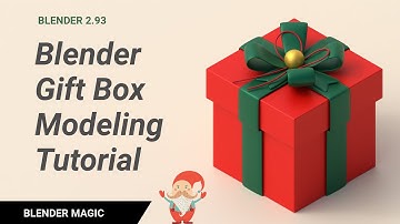 Blender Gift Box Modeling Tutorial Christmas