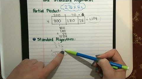Partial Product vs Standard Algorithm 1