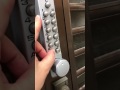 玄関のナンバーロックの解錠方法