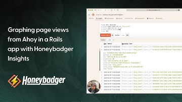 Graphing page views from Ahoy in a Rails app with Honeybadger Insights
