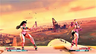 Chun Li in Seashell vs Muscular Cammy  - Street Fighter V PC Mods