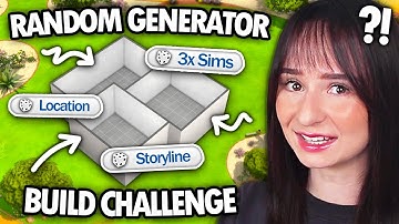 I tried the RANDOM GENERATOR build challenge in The Sims 4!