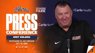 Illinois Football | Head Coach Bret Bielema Postgame vs. #25 Oregon 10/24/26