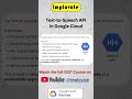 Text-to-Speech API 🔊 | Features Explained | Google Cloud #implovate #gcp #googlecloud