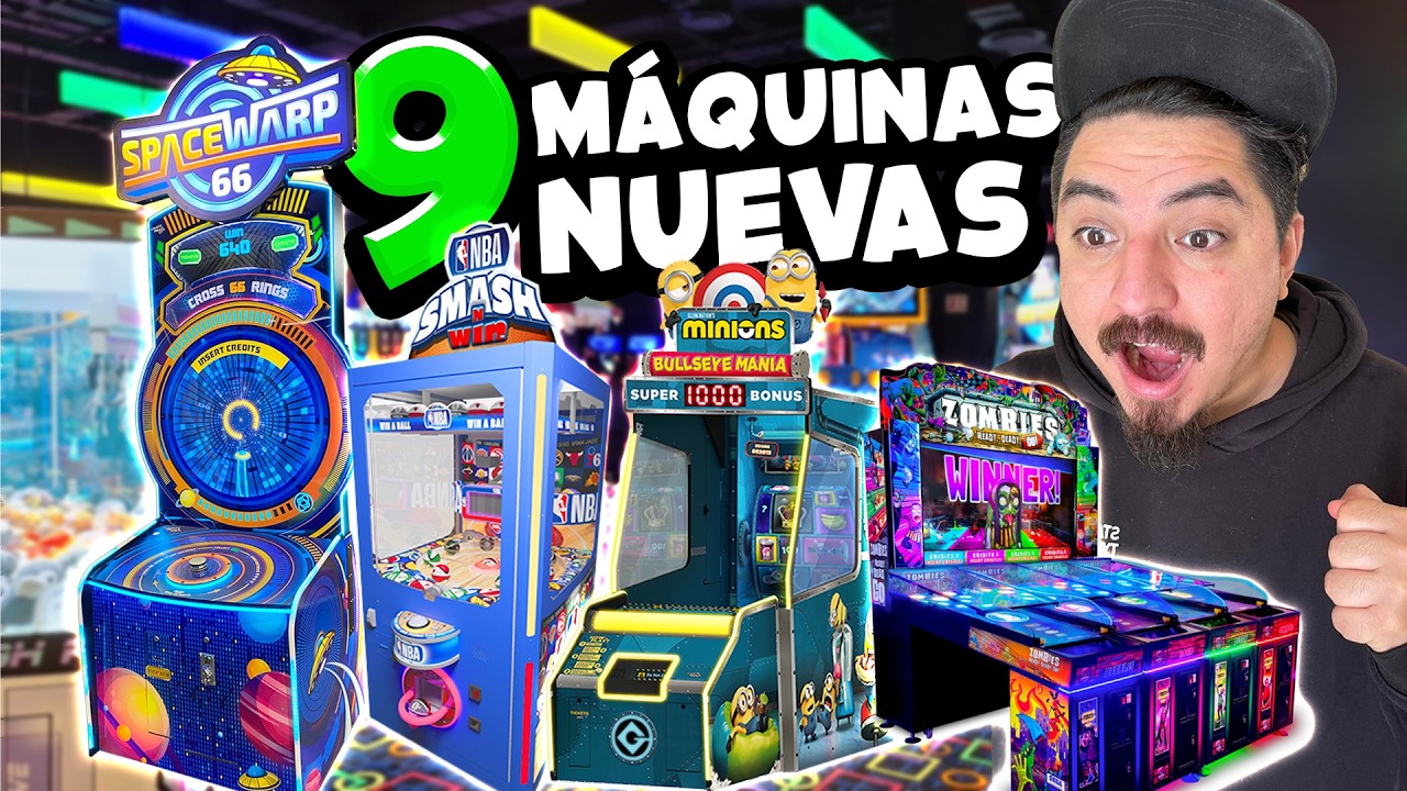 ¡PROBAMOS las 9 NUEVAS MÁQUINAS del ARCADE!