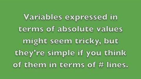 GRE Math - Absolute Values
