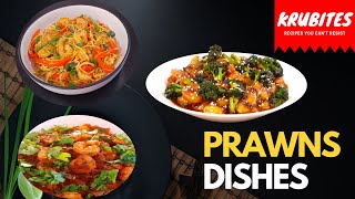 Prawns Dishes | Honey Garlic Prawns | Chilli Prawns Noodles | Goan Prawns Recheado | Seafood Recipes