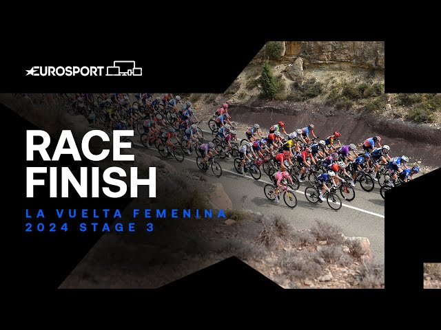 IMPRESSIVE FINISH! 💪 | La Vuelta Femenina Stage 3 Race Finish | Eurosport Cycling class=
