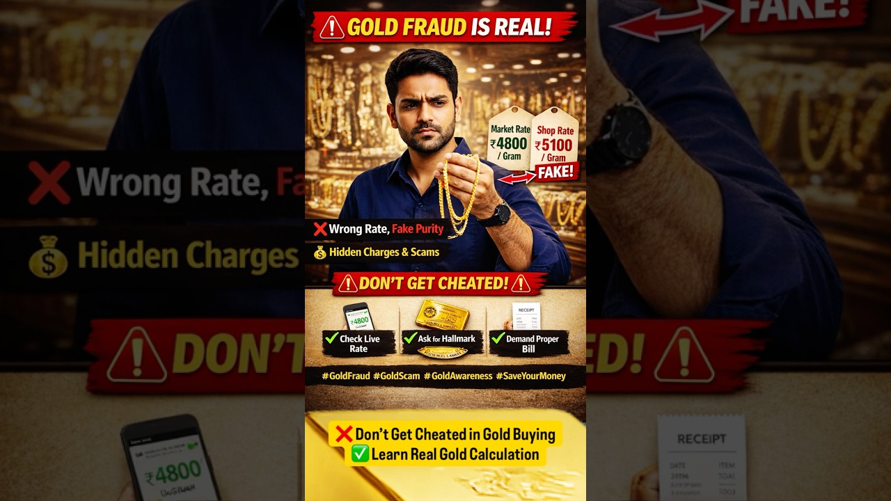 ⁣How to Calculate 24K, 22K & 18K Gold Price | Don’t Get Cheated | Garg Son’s Jewellers #shorts #gold