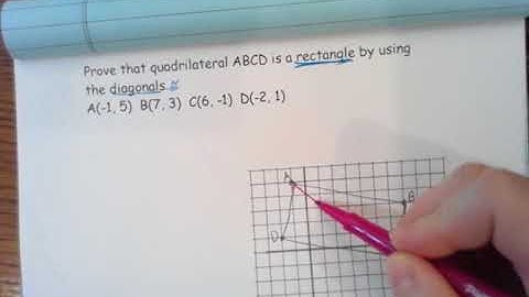 Rectangle proof with diagonals