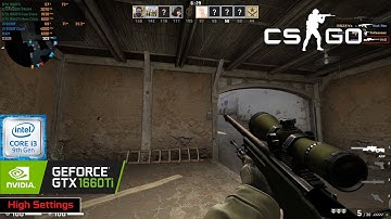 CS:GO | GTX 1660 Ti + i3 9100F | Deathmatch | High Settings