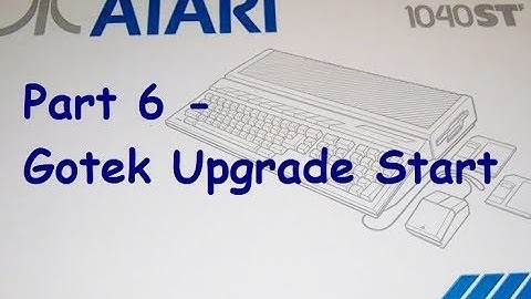 Atari 1040 STF Part 6 - Gotek Upgrade Start
