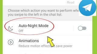 Telegram | Auto-Night Mode Settings