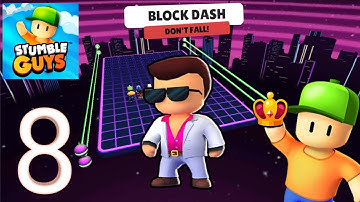 Stumble Guys - Gameplay Walkthrough Part 8 - BLOCK DASH (iOS, Android)