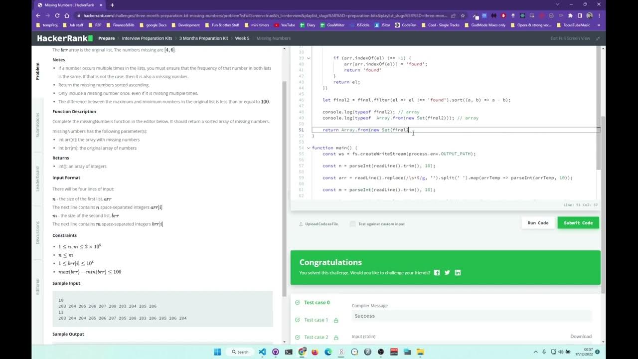 Hackerrank bugs missing numbers hacker rank bugs hacker rank