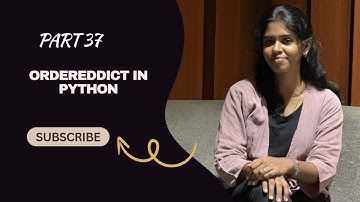 📘 Part 37: OrderedDict in Python | collections Module Explained