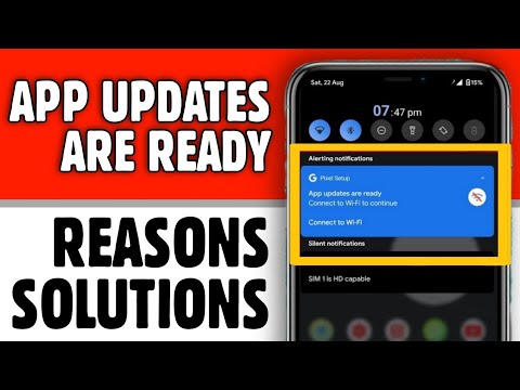 App Updates are Ready Connect to WIFI to Continue Notification Fix (Android Setup Notification)