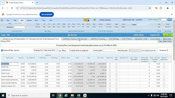 CompuBal - Data Entry - Data Entry - Depreciaton Amount In Previous Year Column