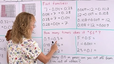 Divide decimals with mental math, part 2: divisor is a decimal