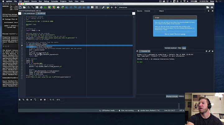 Calculating pi via Monte Carlo!