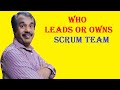 who owns scrum team and their activities #shorts