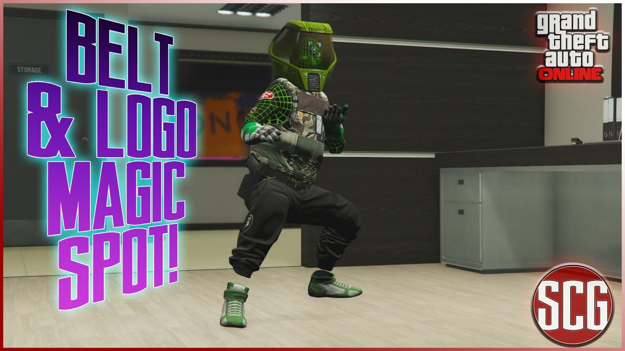 GTA 5 Online HOW TO MAKE A BELT AND LOGO MAGIC SPOT (Male)...By SCG
