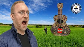 I Just Made the World's LARGEST LEGO Guitar