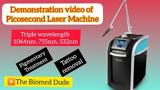 Removing Tattoos with Picolaser Machines | A Revolutionary Breakthrough | demonstration l #picolaser