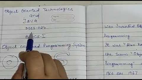 OOPs & JAVA(MCS24)IGNOU