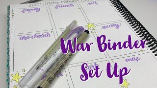 2021 War Binder/Bullet Journal Setup | Journal With Me