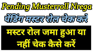 Musterroll Pending - Dashboard for Delay Monitoring System // mgnrega report