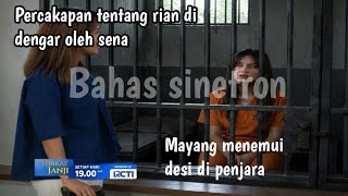 Terikat janji hari ini - percakapan mayang tentang rian di rekam sena diam diam !