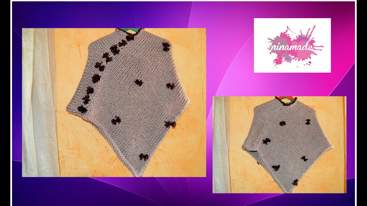 Poncho Dos Agujas Muy Fácil / Tutorial DIY, image size:1280x720