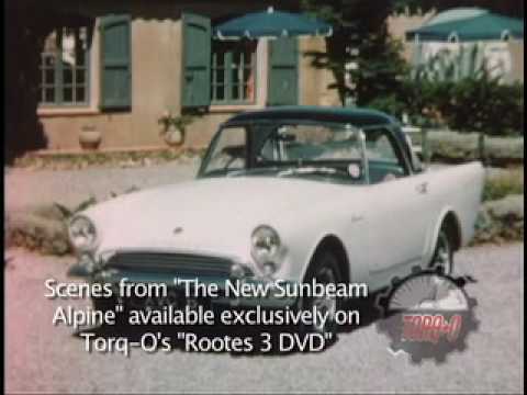 Torq-O brings you a scene from the rare 1959 Rootes Group promotional film "The New Sunbeam Alpine." Travel back to the moment that the British got fins. This Stanley Schofield production is now available on the Torq-O DVD "Rootes 3" at www.torq-o.com.