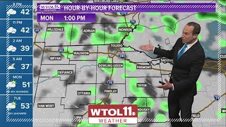 Damp and chilly start to the week | WTOL 11 Weather screenshot 2