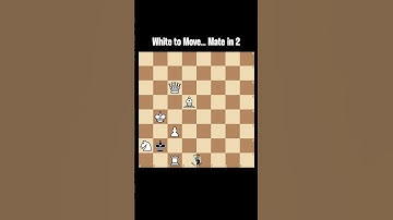 White to Move...Mate in 2 🧠⬇️ #chesspuzzle