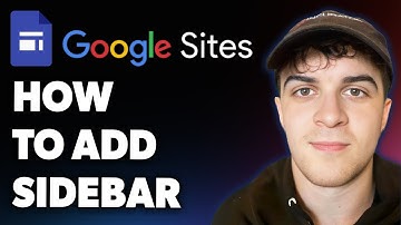 How to Add a Sidebar in Google Sites (Full 2025 Guide)