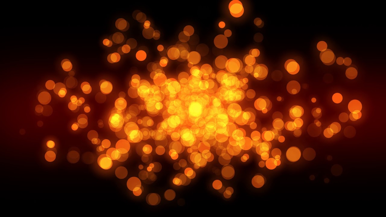 Glowing Orange Particles Motion  Free Animation Background 