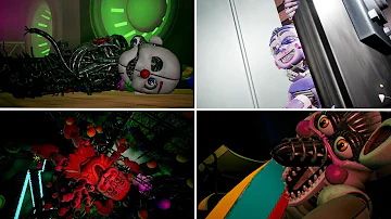 All SL Funtime bosses get destroyed - Five Nights at Freddy's: Security Breach