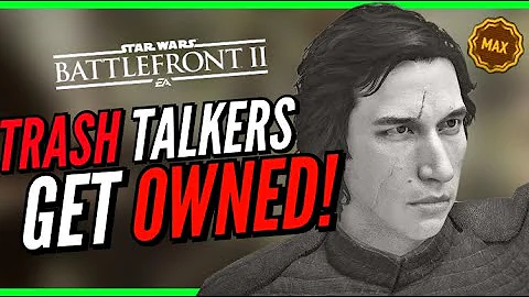 1v1 Toxic Trash Talkers gets shut down! Star Wars Battlefront 2 Hero Showdown Gameplay