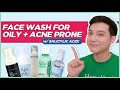 UNDER P500 FACE WASHES Best for OILY + ACNE PRONE SKIN! (Filipino) | Jan Angelo