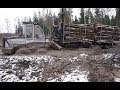 Fully loaded Logset 6F stuck in mud, extreme conditions